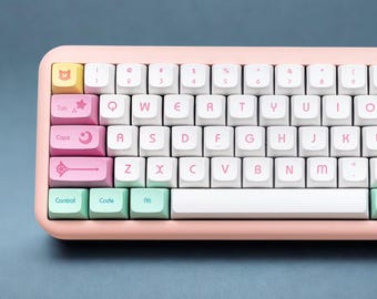 Magical Girl Keycap Set: 143-Key PBT XDA Profile, Anime Kawaii