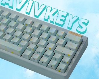 Juego de teclas Gradient Ice, retroiluminación RGB, perfil Cherry, distribución ANSI/ISO