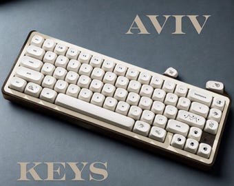 Kitty Cat Keycap Set: Milk White PBT, MOA Profile, Girl Keyboard Keys. kawaii