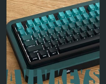 134-Key Backlit Side Print PBT Keycap Set - OEM Profile Double-Shot for Mechanical Keyboards, Red Keycaps, shine through keycaps