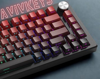 JakeTsai Set Keycap 151 Tasti PBT – Profilo Cherry, Sublimazione Colore, Nero, Per Tastiere Meccaniche ISO/ANSI - 2