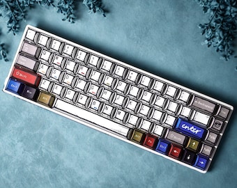 Conjunto de teclas Manga Graffiti PBT, perfil Cherry, 134 teclas