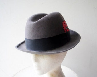 Vintage 1950s 50s Champ Fedora Brown Felt Hat - Kasmir Finish - Etsy