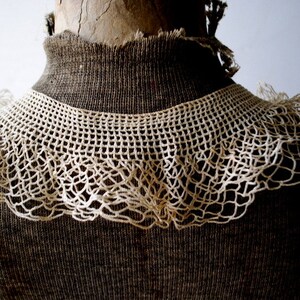 Flapper Vintage 20s, off White, Hand Made, Ecro Crochet, Cotton ...