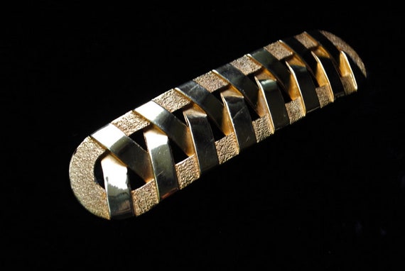Luxurious Vintage 80s, Gold Tone , Combine Metal, Art Deco  display picture 1