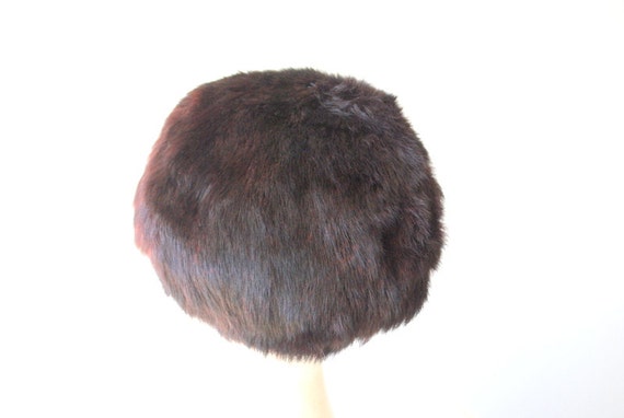 Classy vintage 50s mahogany brown, genuine fur- r… - image 4