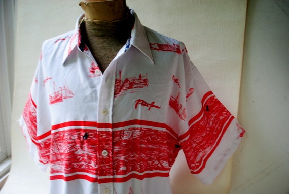 phat farm dress shirts Phat Farm XXL Men's Dress Shirt Phat Print Stripes Long Sleeve