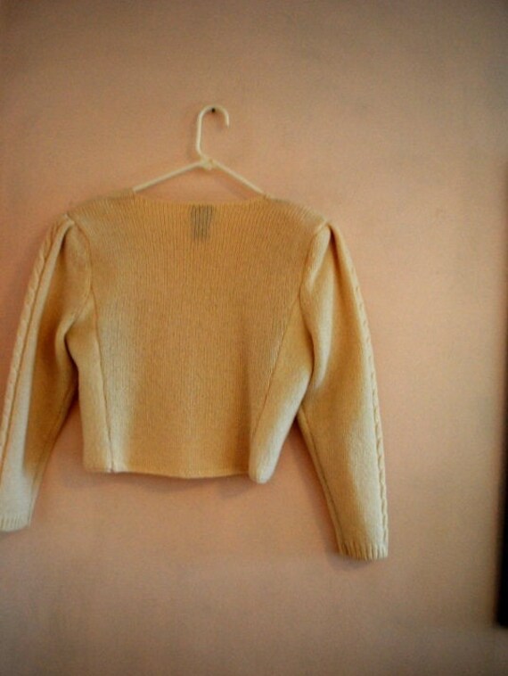 Awesome vintage 1980, off white Shetland  wool , … - image 6