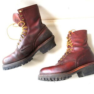 1990 Vintage , Chestnut Brown Genuine Leather, Combat  display picture 2