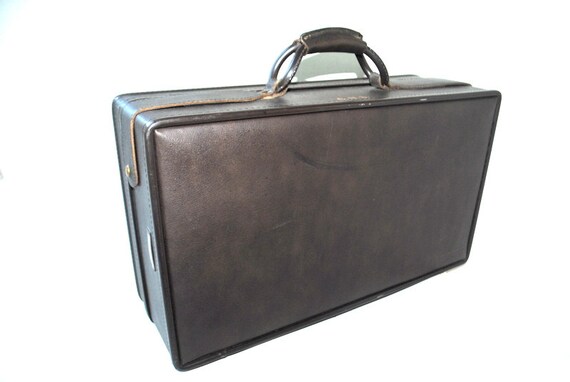 Vintage Hartmann Belting Leather Lock Briefcase Hard Attaché Case