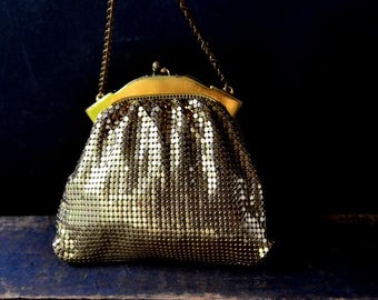 Art Deco Vintage 1940, Black, Genuine Cordi , Small Handbag With