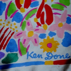 KEN DONE Vintage Australis Flower print Scarf/Bandana