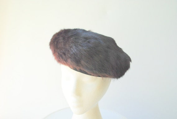 Classy vintage 50s mahogany brown, genuine fur- r… - image 3