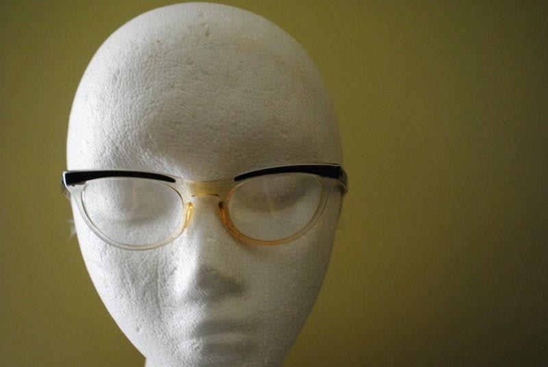 Mod Vintage 60s Lucite Cat Eye Glasses. Made by Shuron. Size 5 - Etsy