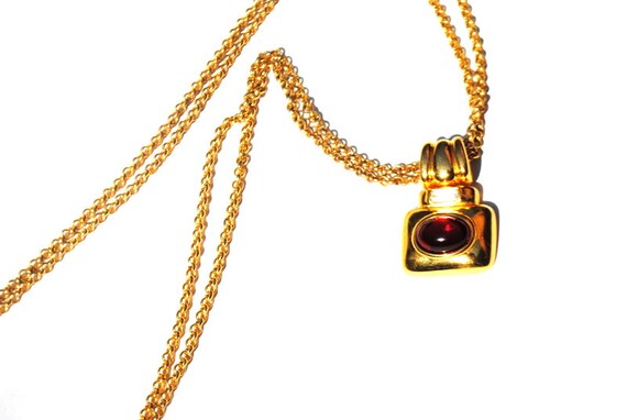 Luxurious vintage 1980  gold tone metal necklace … - image 4