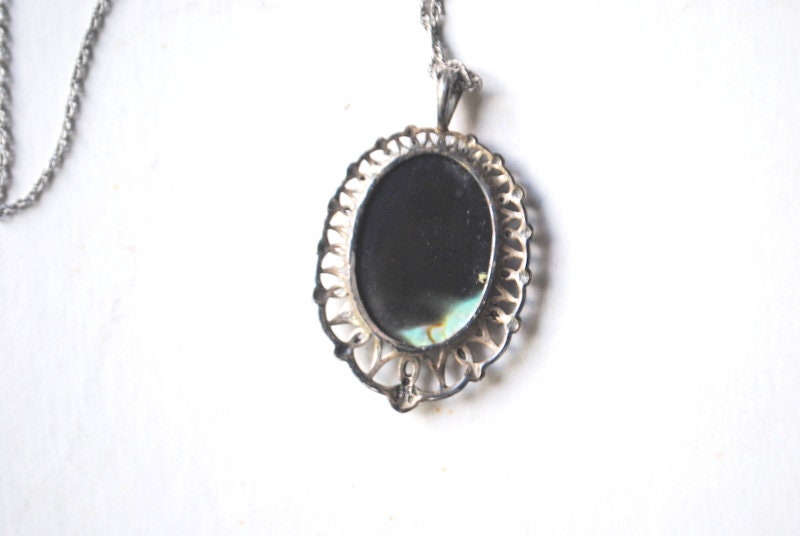アクセサリー Silver 925 vintage necklace 1900 Vintage , Delicate Sterling Silver 925 Necklace With