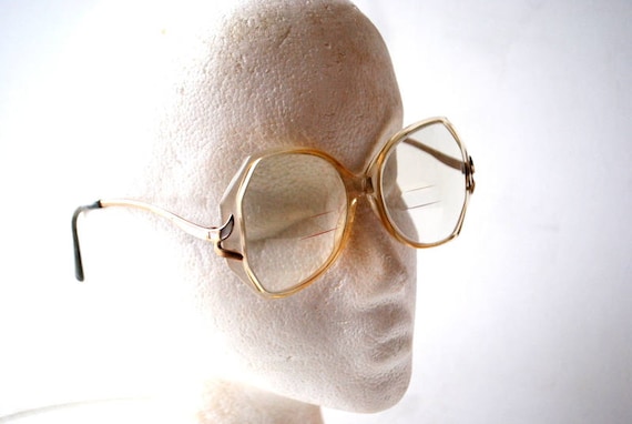 Vintage ‘70’s / ‘80’s American Optical BIG XL sunglasses lucite plastic frame Vtg 1980 main image 4