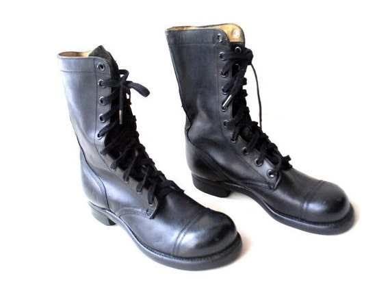 Vietnam War Era Vintage 1959 Black Genuine Leather Combat - Etsy