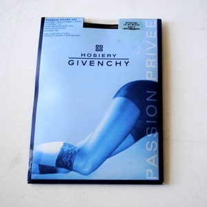 Luxe vintage 2000, zwart nylon/ lycra, capri control top met een kant. Passie Privee 545. Door Hosiery Civenchy. Maat 9.