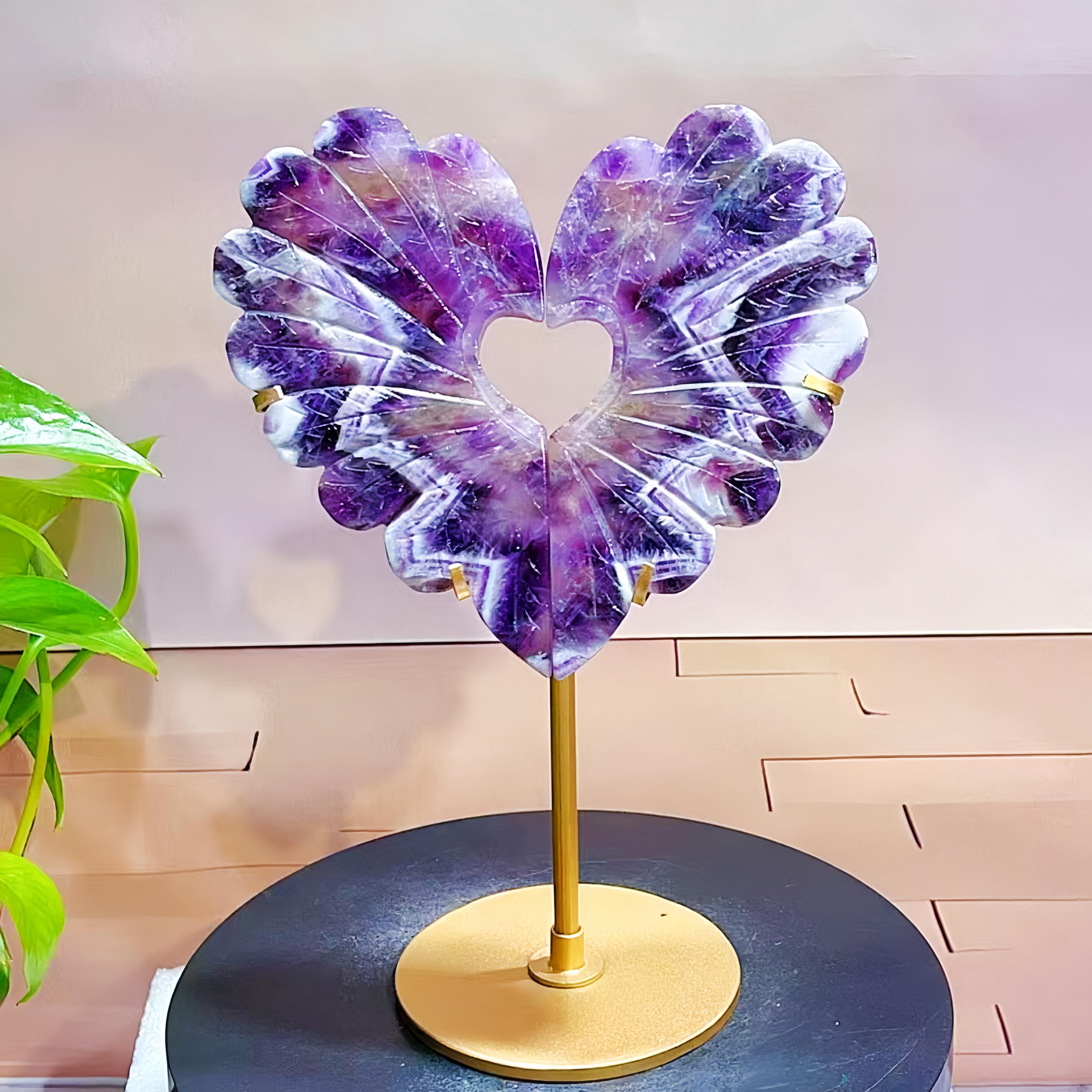 Large crystal heart display stand - Etsy 日本