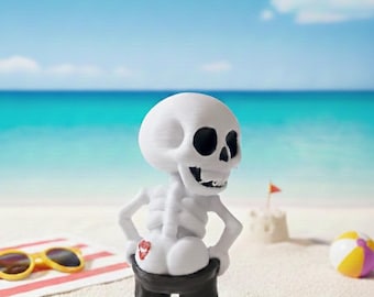 Funny Skull Butt Kiss Desk Decor | Desk Toy Gag Gift