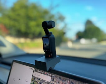 Tesla Model 3/Y Screen Mount for DJI Osmo Pocket 3 | 3D Printed (Older Generation Model 3/Y only)
