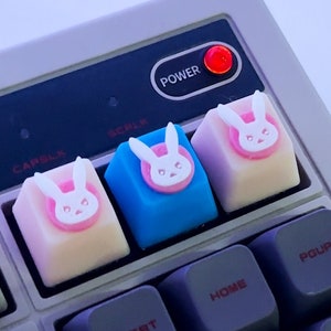 DVA Angry Bunny Custom Keycap
