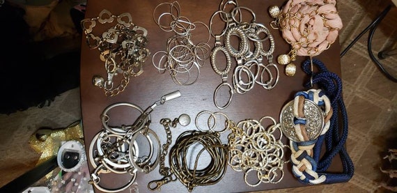 Vintage Belts Lot of 8 Link Belts Chain Belts