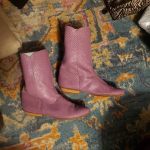 Purple Boots Very Peri Shoes Very Peri 