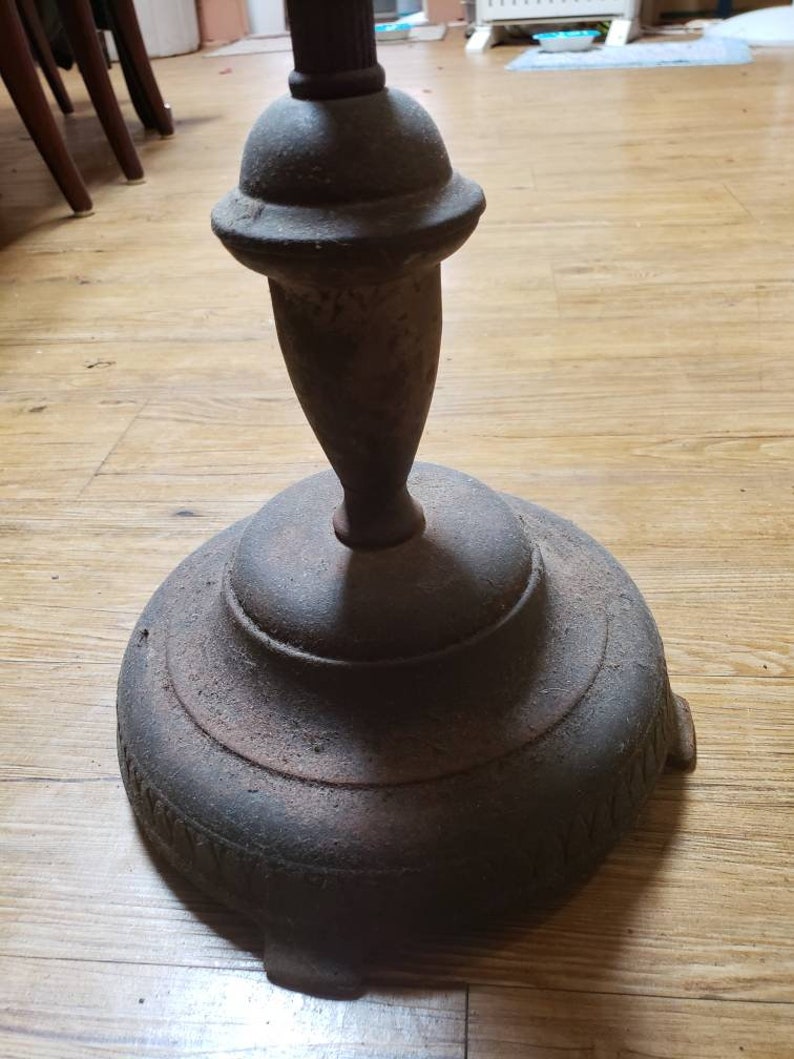 Vintage Cast Iron Ashtray Stand Circa 1960s Etsy