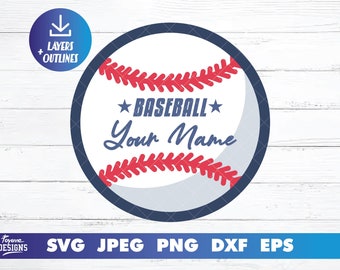 Baseball monogram and Baseball ball svg cut file,  softball svg files