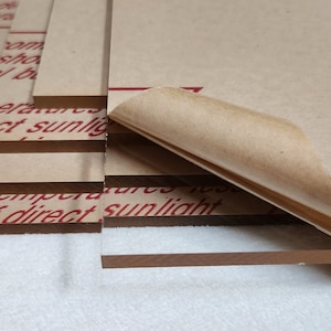 5 pack 12&quot;x20&quot; Cast Acrylic Sheets Clear 1/4&quot; thickness