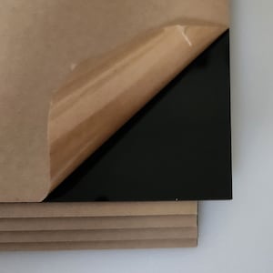 Proofgrade Black Acrylic Sheets For Laser Cutting And Engraving - 5 Sheets, 12x20 Inch - Opaque Glossy Acrylic For Glowforge Laser Cutter - View #6