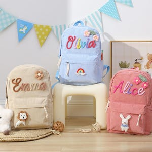 Custom Kids Backpack-Preschool Backpack,Personalized Kid BackPack,Custom Toddler School Bag,Back to School,Cute Birthday Gifts for Children