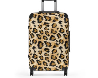 Leopard Print Suitcase | Animal Print Luggage, Hard Shell Carry-On