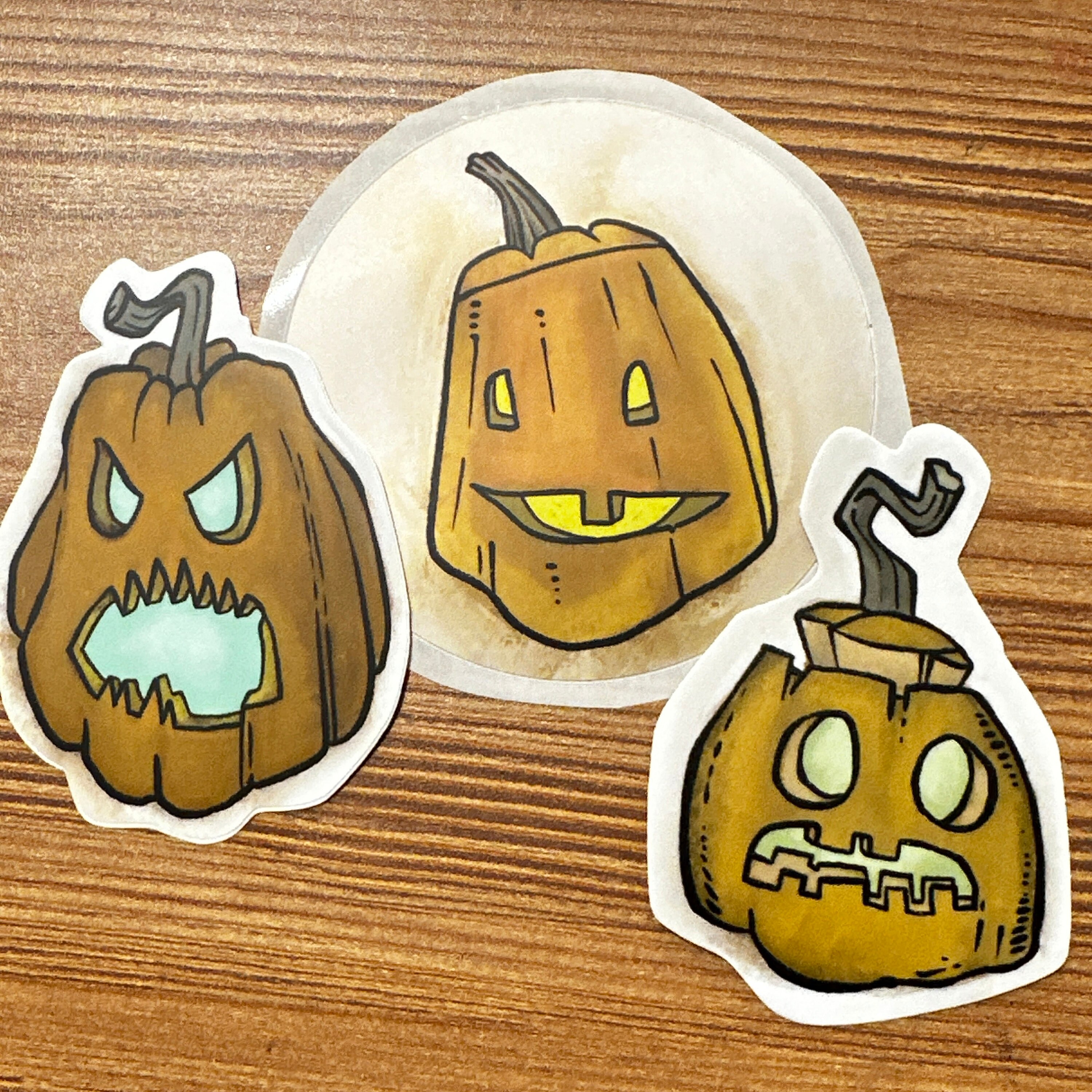 Spooky Pumpkins Sticker Set