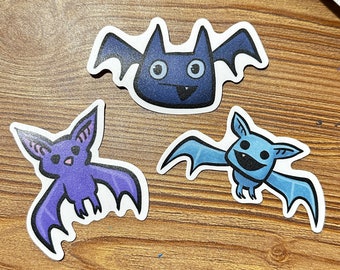 Spooky Bats Sticker Set