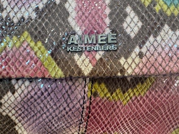 Stunning Aimee Kestenberg Colored Python Print Cr… - image 4