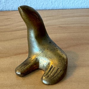 Miniatur Vintage Messing Seelöwe