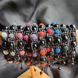 Shamballa Bracelet Black Onyx Shamballa Bracelet for Mans Shamballa Bracelet Black Onyx Shamballa Bracelet for Mans