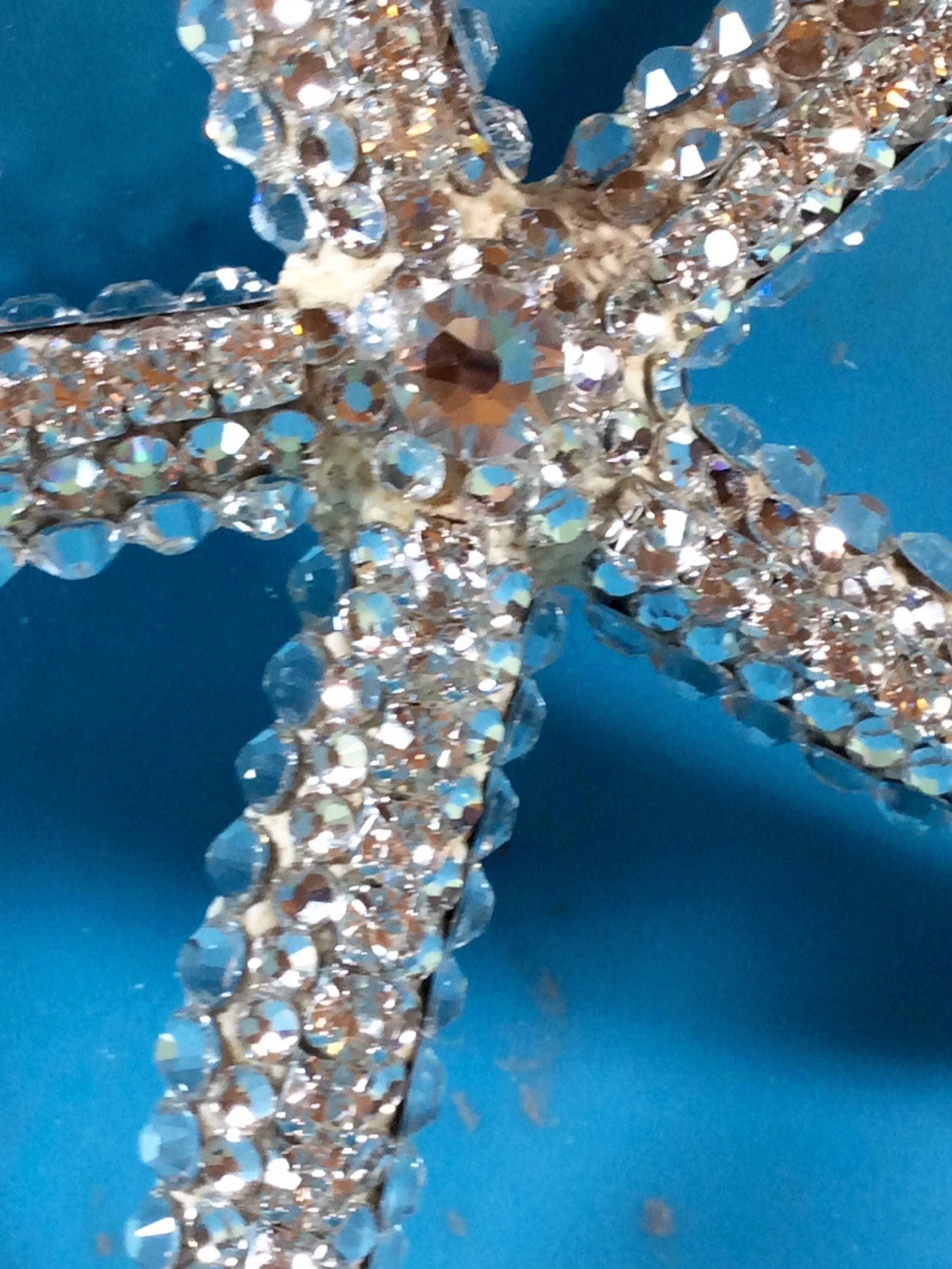 étoiles De Cristal Film DEUX énormes 8 étoiles de mer réel swarovski cristaux | Etsy