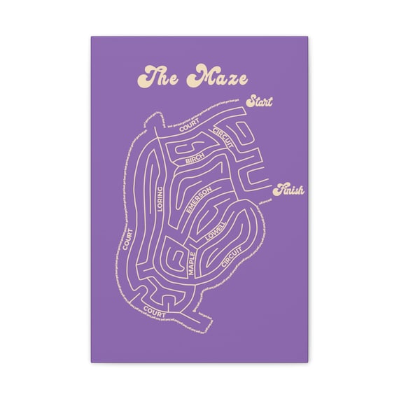 The Maze - Winthrop - canvas print