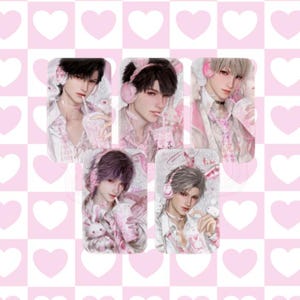 Love and Deepspace Pink Series Badges Pins - Sylus Zayne Xavier Caleb Rafayel - Ita Bag Collectible