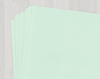 25 Sheets of Cover Stock - Mint and Light Green - DIY Invitations - Paper for Weddings & Other Events