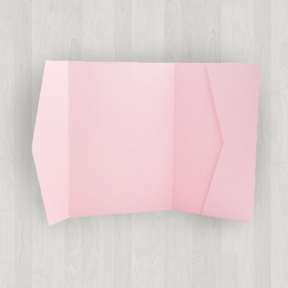 Horizontal Pocket Enclosures Pink Invitation Enclosures for Weddings