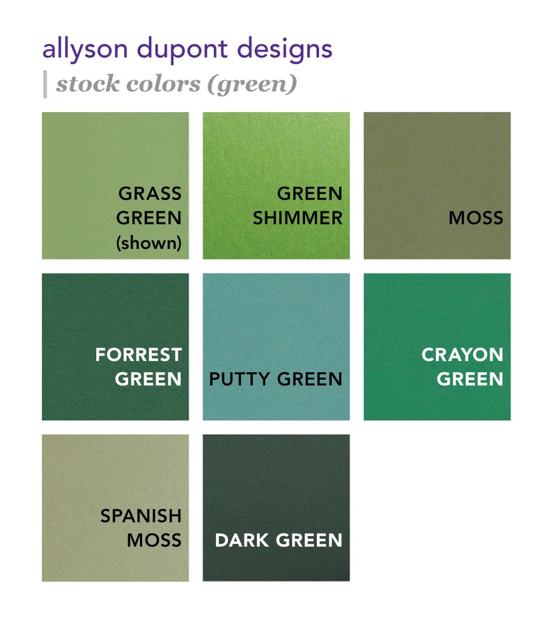 Paper for Weddings /& Other Events Green 100 Sheets of Cover Stock DIY Invitations