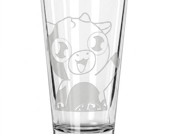 SimplySam Etched Glass Pint Glass