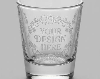 Op maat geëtst borrelglas