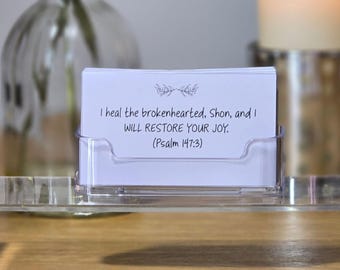 Personalized Scripture Cards for Grief and Loss, Christian Comfort Gift, Encouragement After Loss of Loved One