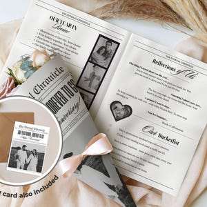Modèle de toile de journal joyeux anniversaire, carte de premier anniversaire, carte d'anniversaire pour mari, couple spécial, 103